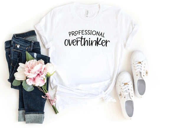 T-Shirt-Professional Overthinker T-Shirt-S-White-Jack N Roy