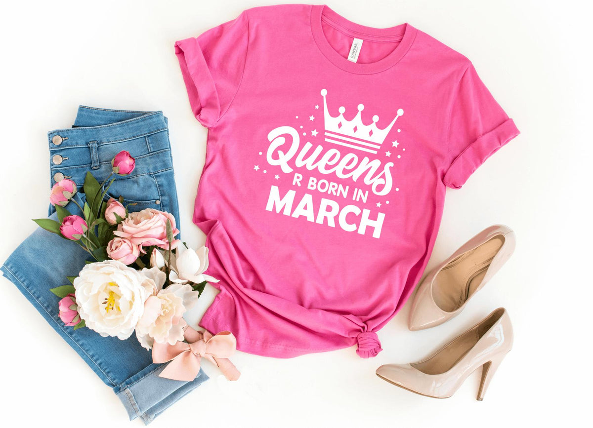 T-Shirt-Queen's Birthday (Customize Your Month) T-Shirt-S-Charity Pink-Jack N Roy