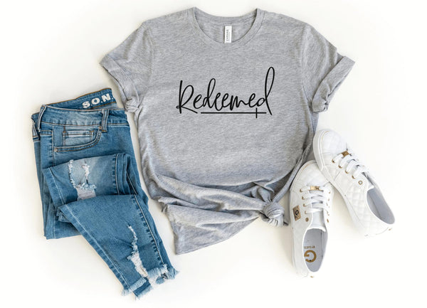 T-Shirt-Redeemed T-Shirt-S-Athletic Heather-Jack N Roy