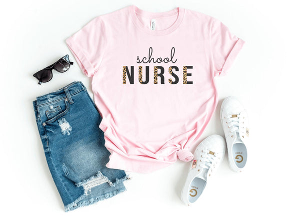 T-Shirt-School Nurse T-Shirt-S-Pink-Jack N Roy