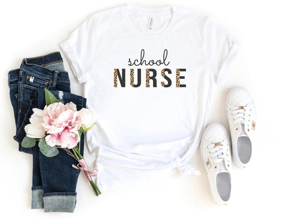 T-Shirt-School Nurse T-Shirt-S-White-Jack N Roy