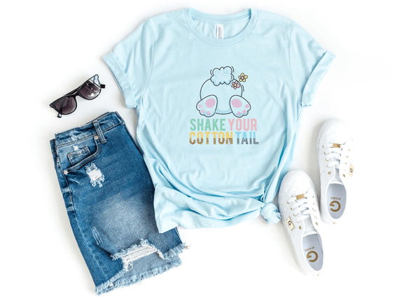 T-Shirt-Shake Your Cotton Tail T-Shirt-S-Heather Ice Blue-Jack N Roy