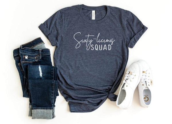 T-Shirt-Sixtylicious SQUAD T-Shirt-S-Heather Navy-Jack N Roy