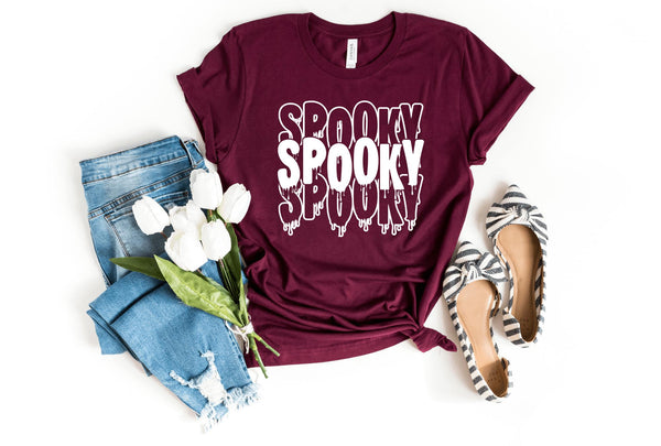 T-Shirt-Spooky T-Shirt-S-Maroon-Jack N Roy