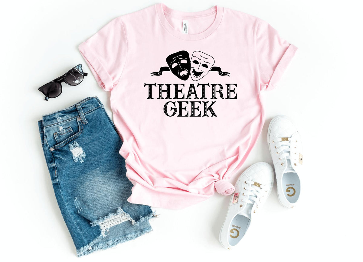 T-Shirt-Theatre Geek T-Shirt-S-Pink-Jack N Roy