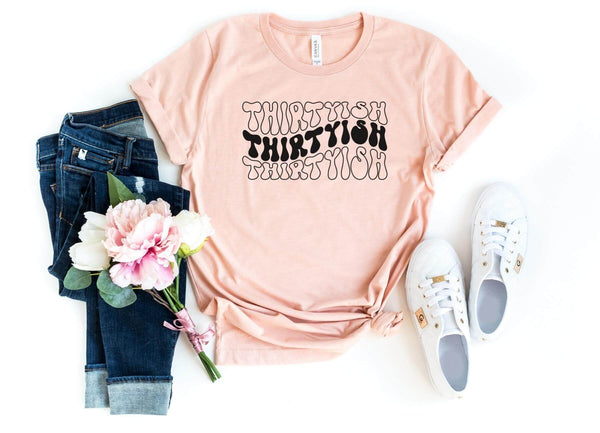 T-Shirt-ThirtyISH T-Shirt-S-Heather Peach-Jack N Roy