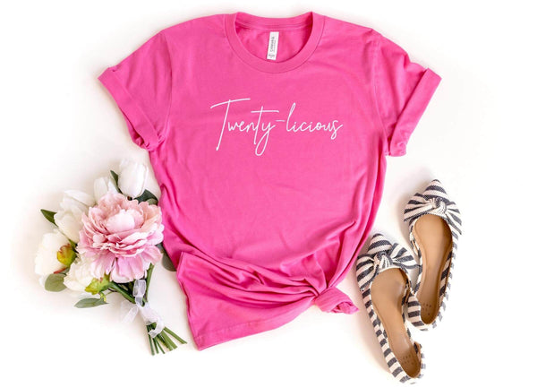 T-Shirt-Twenty-licious T-Shirt-S-Charity Pink-Jack N Roy