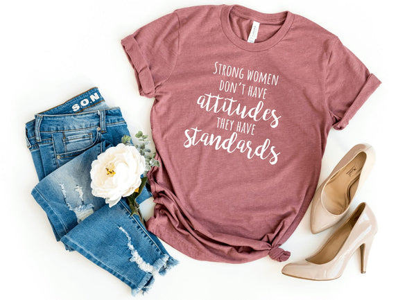 T-Shirt-We got standards T-Shirt-S-Heather Mauve-Jack N Roy