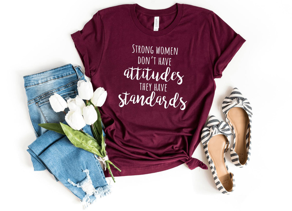 T-Shirt-We got standards T-Shirt-S-Maroon-Jack N Roy