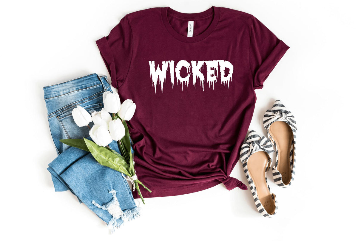 T-Shirt-Wicked T-Shirt-S-Maroon-Jack N Roy