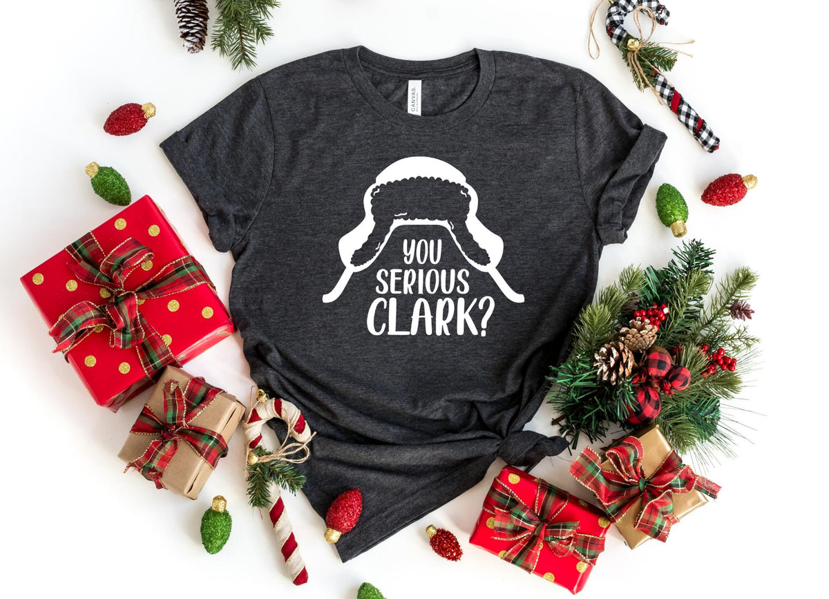 T-Shirt-You Serious Clark? T-Shirt-S-Dark Grey Heather-Jack N Roy