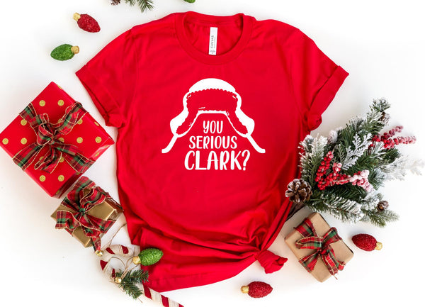 T-Shirt-You Serious Clark? T-Shirt-S-Red-Jack N Roy