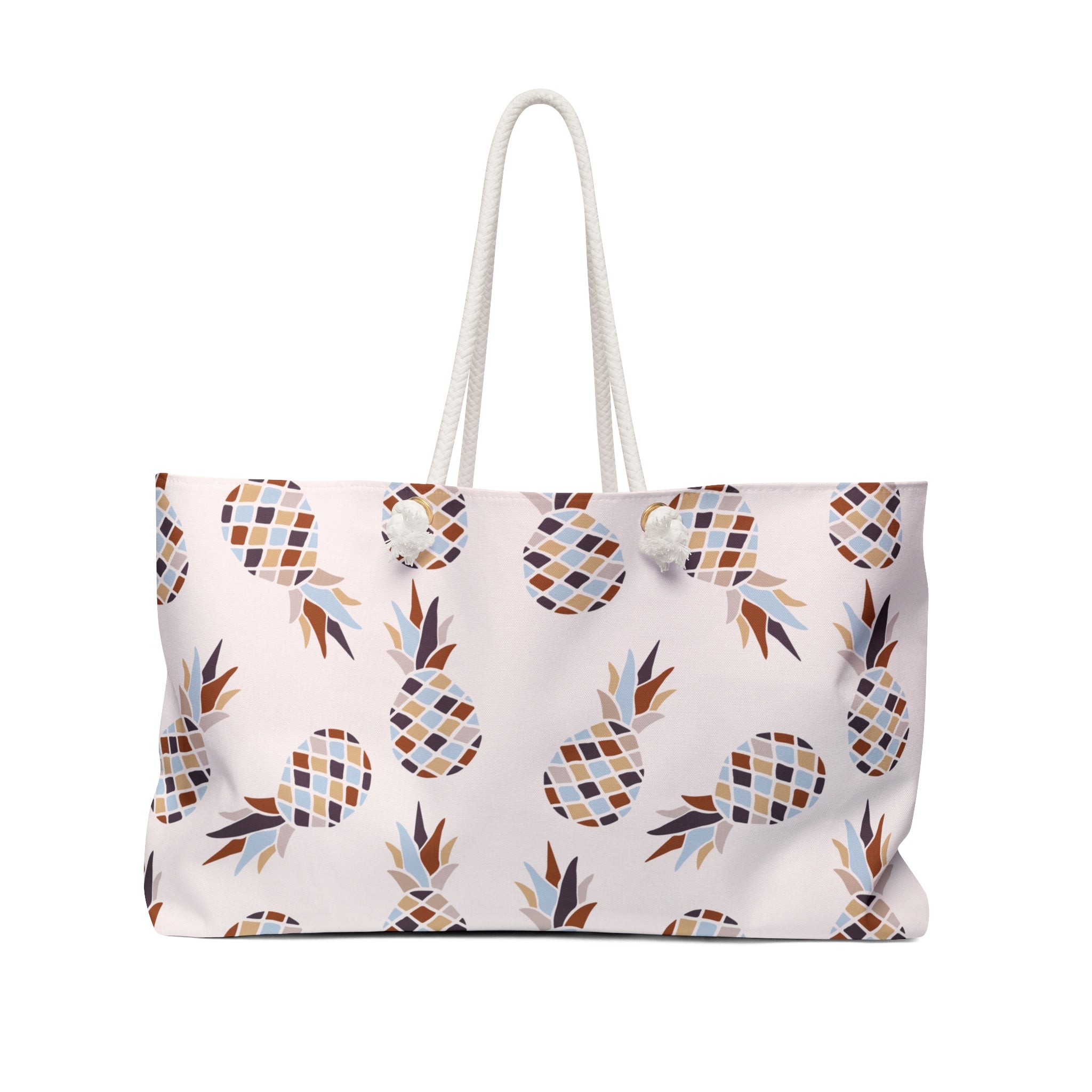 Colorful Pineapples Weekender Bag Oversized Beach Tote Bags