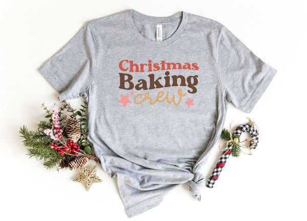 T-Shirt-Christmas Baking Crew T-Shirt-S-Athletic Heather-Jack N Roy