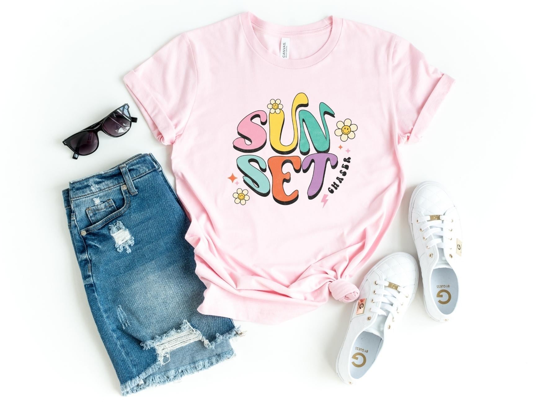 Sunset Chaser Summer T-Shirt | Summer Shirt | Summer Top | Summer