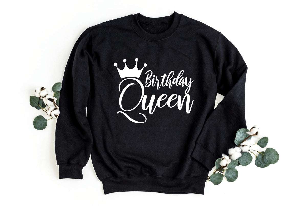 Sweatshirt-Birthday Queen Sweatshirt-S-Black-Jack N Roy