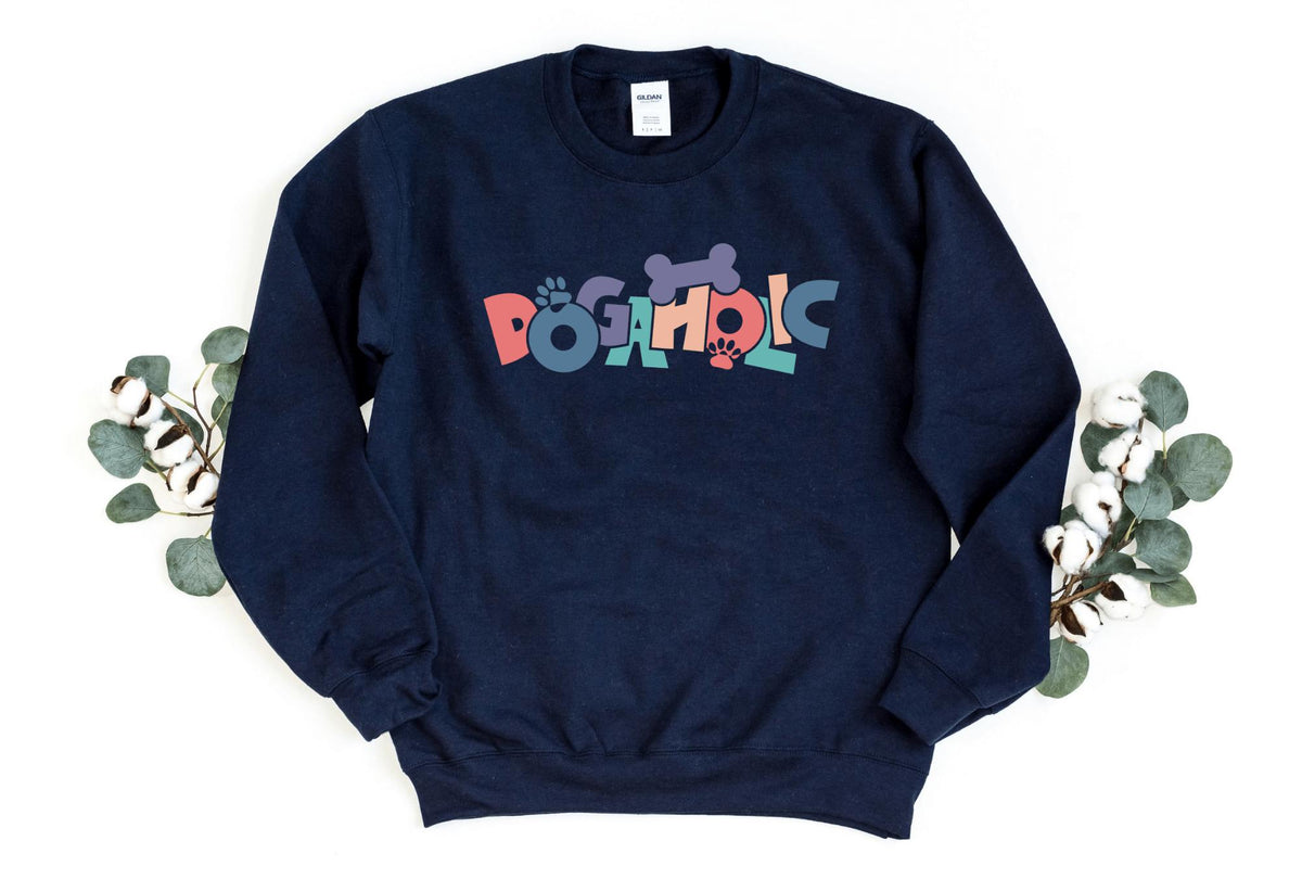 Sweatshirt-Dogaholic Sweatshirt-S-Navy-Jack N Roy