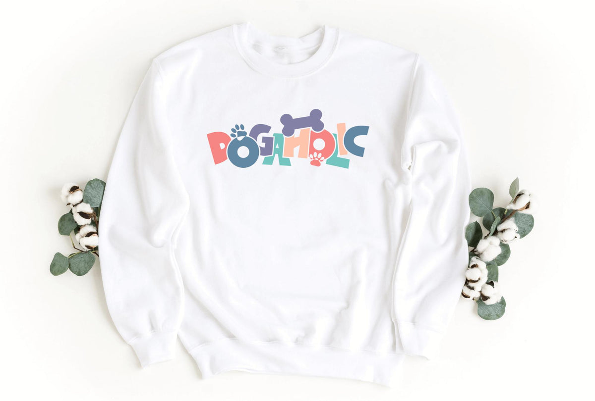 Sweatshirt-Dogaholic Sweatshirt-S-White-Jack N Roy