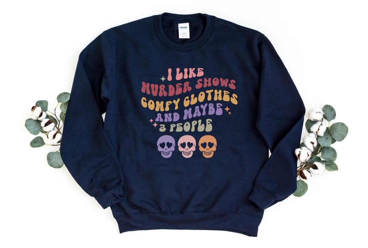 Sweatshirt-I Like Halloween Sweatshirt-S-Navy-Jack N Roy