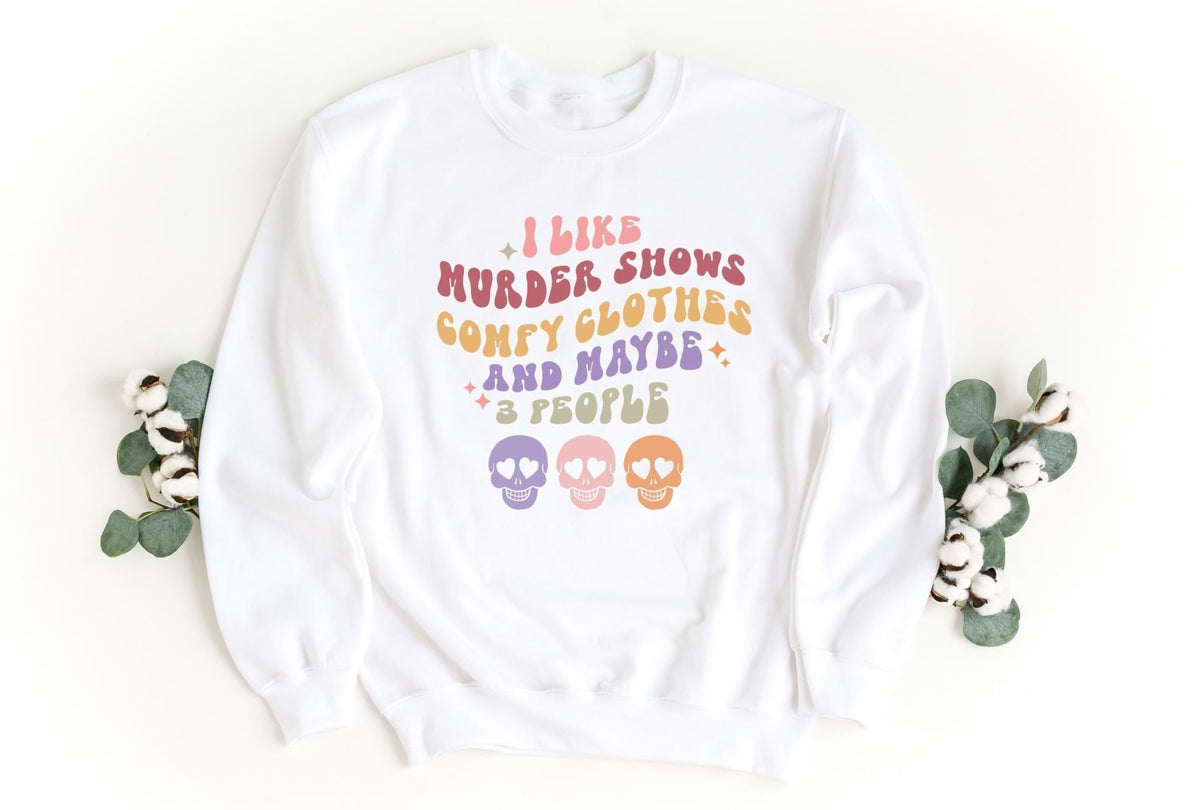 Sweatshirt-I Like Halloween Sweatshirt-S-White-Jack N Roy