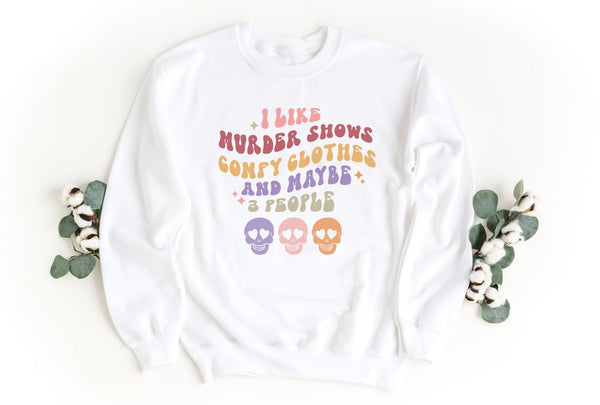 Sweatshirt-I Like Halloween Sweatshirt-S-White-Jack N Roy