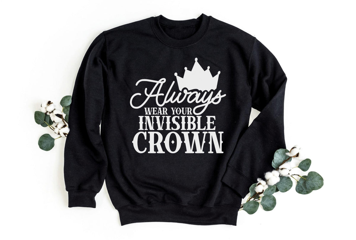 Sweatshirt-Invisible Crown Sweatshirt-S-Black-Jack N Roy