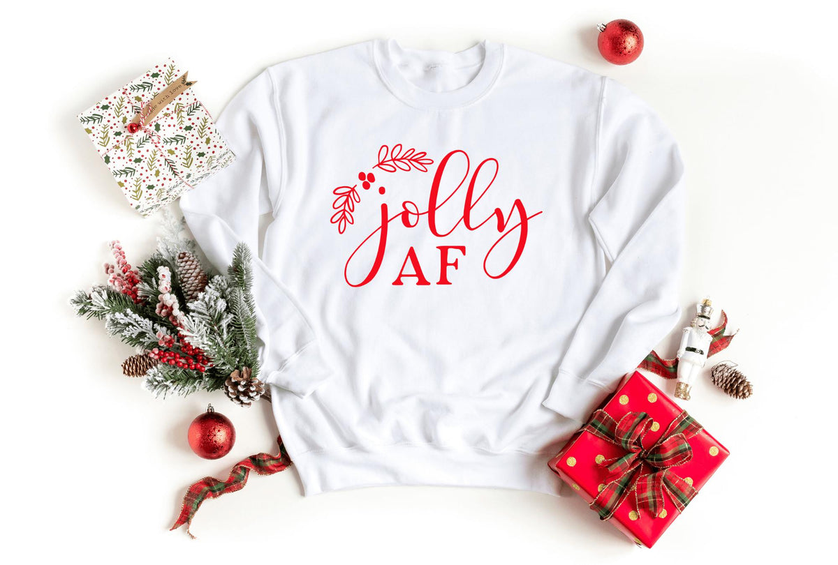 Sweatshirt-Jolly AF Sweatshirt-S-White-Jack N Roy