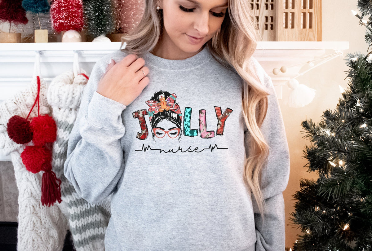 Sweatshirt-Jolly Nurse Sweatshirt-Jack N Roy