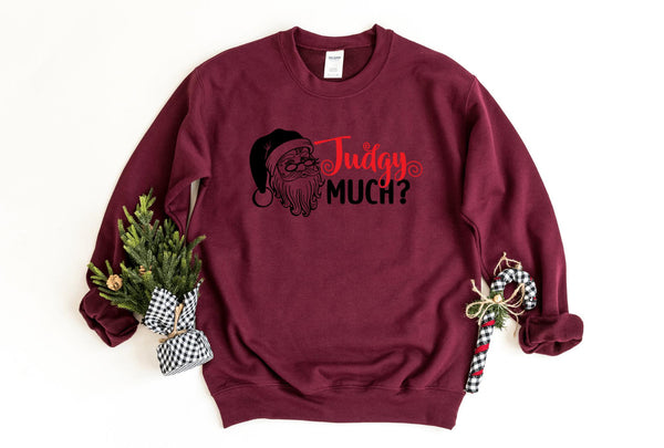 Sweatshirt-Judgy Much? Sweatshirt-S-Maroon-Jack N Roy