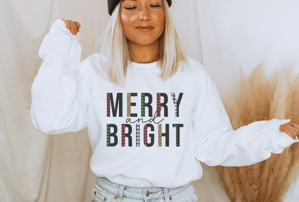 Sweatshirt-Merry & Bright Sweatshirt-Jack N Roy