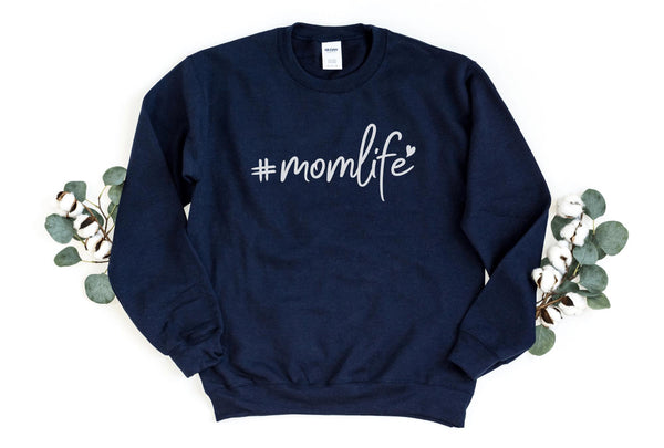 Sweatshirt-#momlife Sweatshirt-S-Navy-Jack N Roy