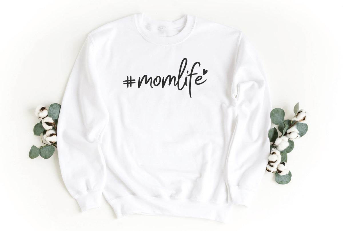 Sweatshirt-#momlife Sweatshirt-S-White-Jack N Roy