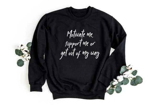 Sweatshirt-Motivate Me Sweatshirt-S-Black-Jack N Roy