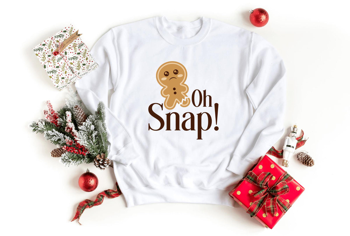 Sweatshirt-Oh Snap! Sweatshirt-S-White-Jack N Roy