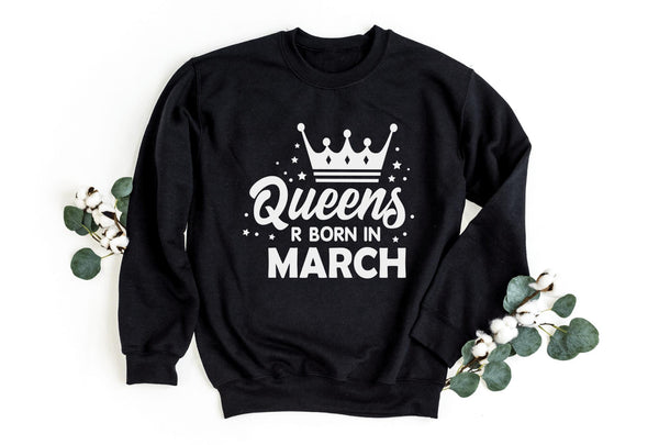 Sweatshirt-Queen Birthday Sweatshirt (Customize Your Month)-S-Black-Jack N Roy