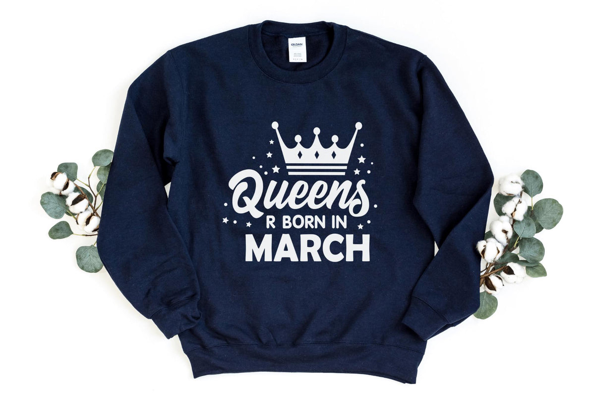 Sweatshirt-Queen Birthday Sweatshirt (Customize Your Month)-S-Navy-Jack N Roy