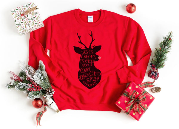 Sweatshirt-Rudolph Sweatshirt-S-Red-Jack N Roy