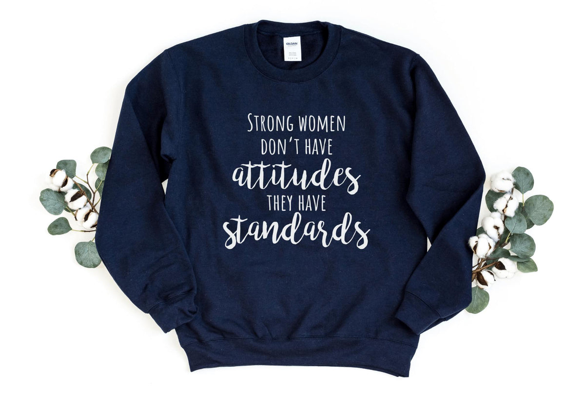 Sweatshirt-Strong Women Sweatshirt-S-Navy-Jack N Roy