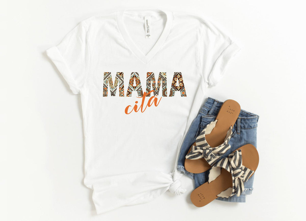 V-Neck Shirt-MAMAcita V-Neck-S-White-Jack N Roy